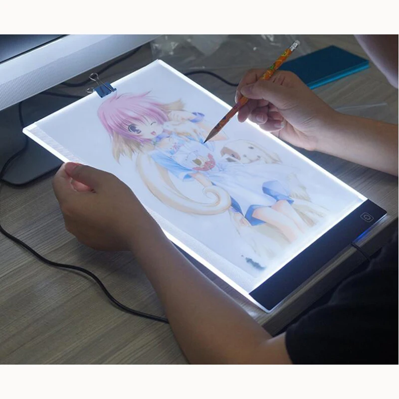 Digital Tablet A4 LED Artist Thin Art Stencil Drawing Board Light Box Tracing Table Pad diamond painting accessories