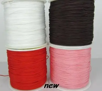 

can choose color black mixed 1.5mm nylon 160M/175yards/lot Chinese knot tread cord String Nylon Rope crystal