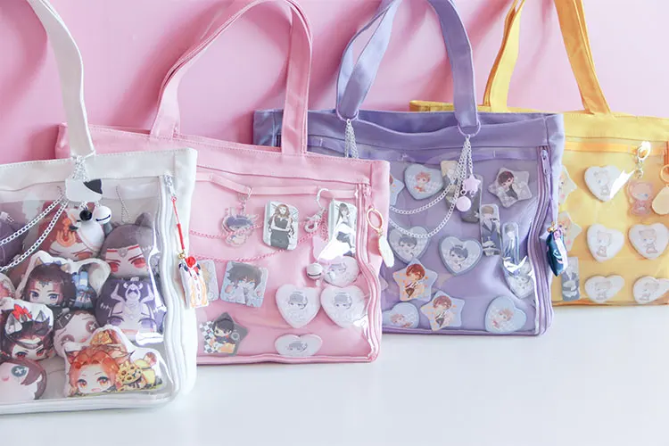 Прозрачная Наплечная Сумка ita bag Брезентовая сумочка в стиле японской Лолиты