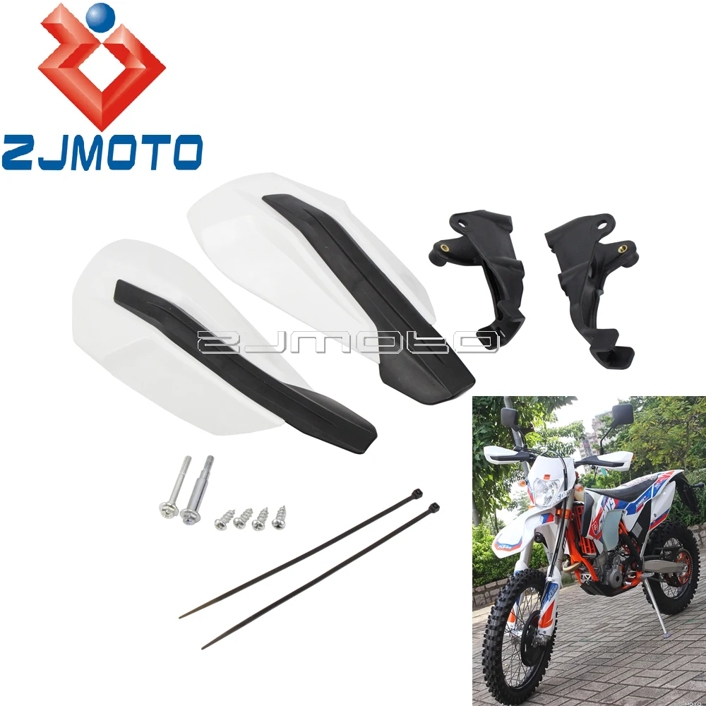 

Dirt Bike Hand Guard Enduro White Handguards For KTM 300 XC-W TPI 450 EXC-F 2019 350 EXC-F 2017-2019 250 XC 2018-2019