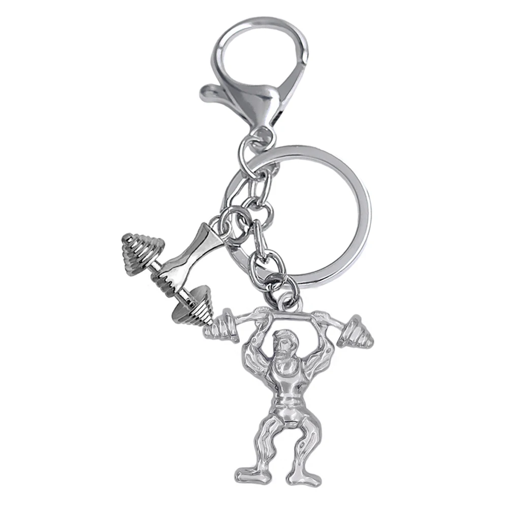 Strong Body Weightlifting Fitness Athlete Muscles Charm Keychain