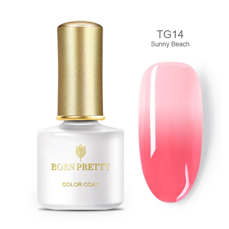 Гель-лак для ногтей BORN PRETTY, 6 мл, впитывающий УФ-Гель-лак с блестками, меняющий цвет, Гель-лак для ногтей, базовое верхнее покрытие - Цвет: BP-TG14