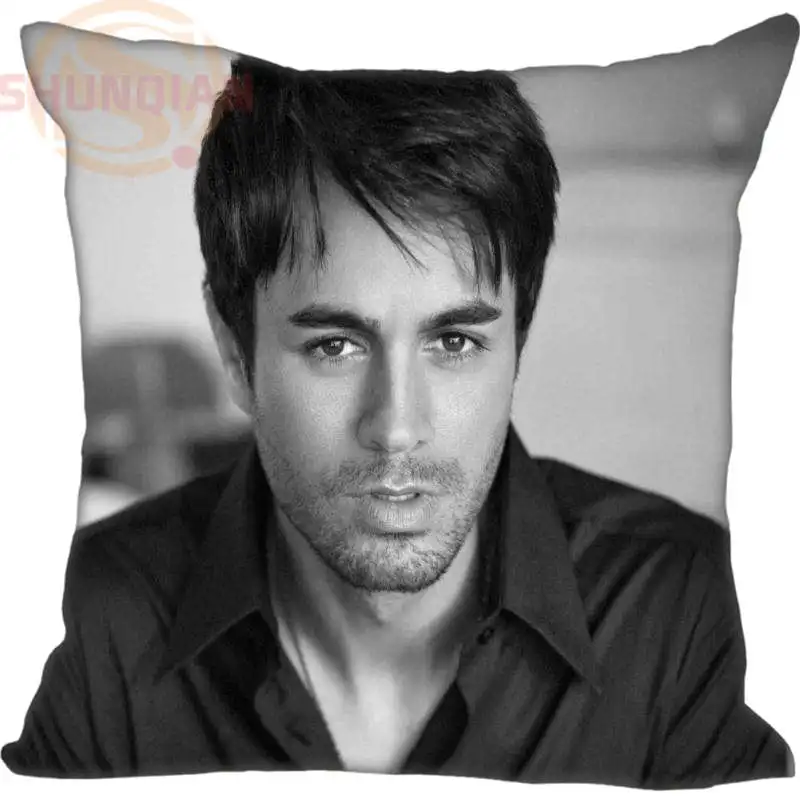 Декоративная Наволочка на заказ Enrique Iglesias квадратная Наволочка на молнии с принтом вашего изображения 20X20 см, 35X35 см, 40x40 см