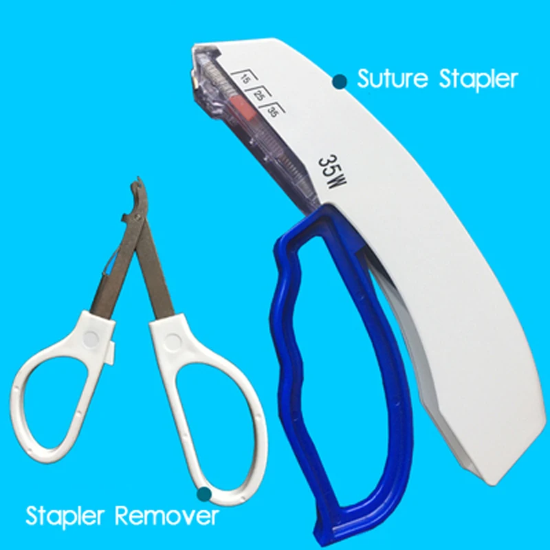 Купить 35W Disposable Medical Skin Suture Stapling Surgery Stitching Surgical Clipper Nail Stapler Needle Remover for Student Practice  | Отзывы и видеообзор (1005001451144622)