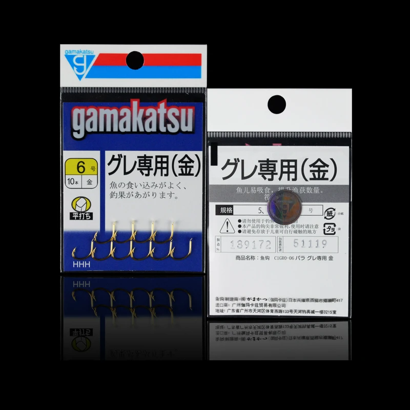 Японские импортные рыболовные крючки Gamakatsu золотой заточенный плот рыболовный