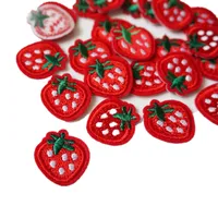 Buy 10PCS Embroidered Sewing Iron On Strawberry Patches Plants Badge For Bag Jeans Hat Appliques Sticker Online