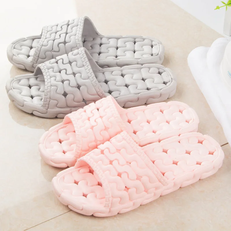 A couple of men and font b women b font bathing bathroom slippers indoor slippers Water