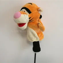 Оранжевый тигр Гольф проход древесина головной убор мультфильм животных пылезащитный фервеи для гольфа крышка 1 шт