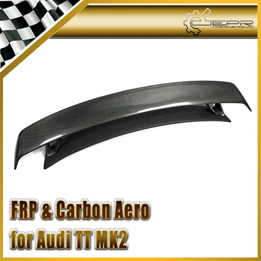 

Car-styling For Audi TT MK2 (Type 8J) 2007-2012 RS Style Portion Carbon Fiber Rear Spoiler Trunk Wing With FRP Fiber Glass Base