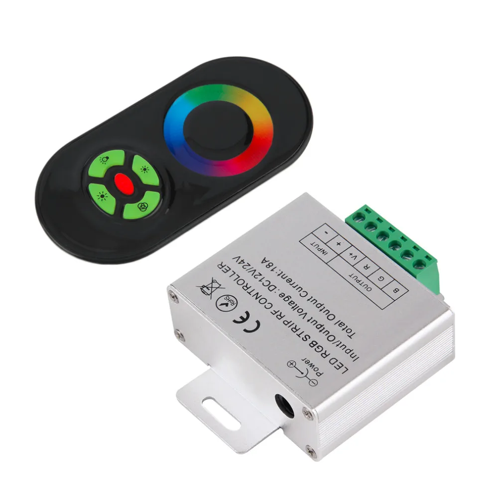 Сенсорный RGB контроллер DC12V 24V Беспроводной светодиодный пульт РЧ Сенсорная панель светодиодный диммер RGB пульт дистанционного управления