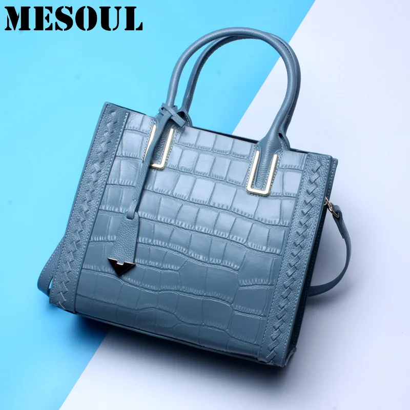 

Summer Crocodile Pattern Handbag Women Genuine Leather Bag Crossbody Bags Female Luxury Alligator Cowhide Tote Hand Bag Ladies