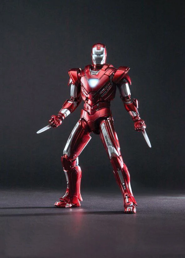 1:12 Metal Diecast Iron Man MK33 Centurion Figure Model Doll Light Action Figure for Fans Collection Gift