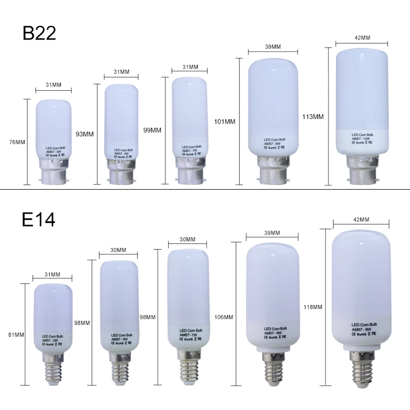110 в E27 Светодиодный светильник 220 В светодиодный светильник-кукуруза E14 B22 E12 SMD 5736 лампада светодиодный светильник лампа-кукуруза люстра Свеча ампула Bombillas