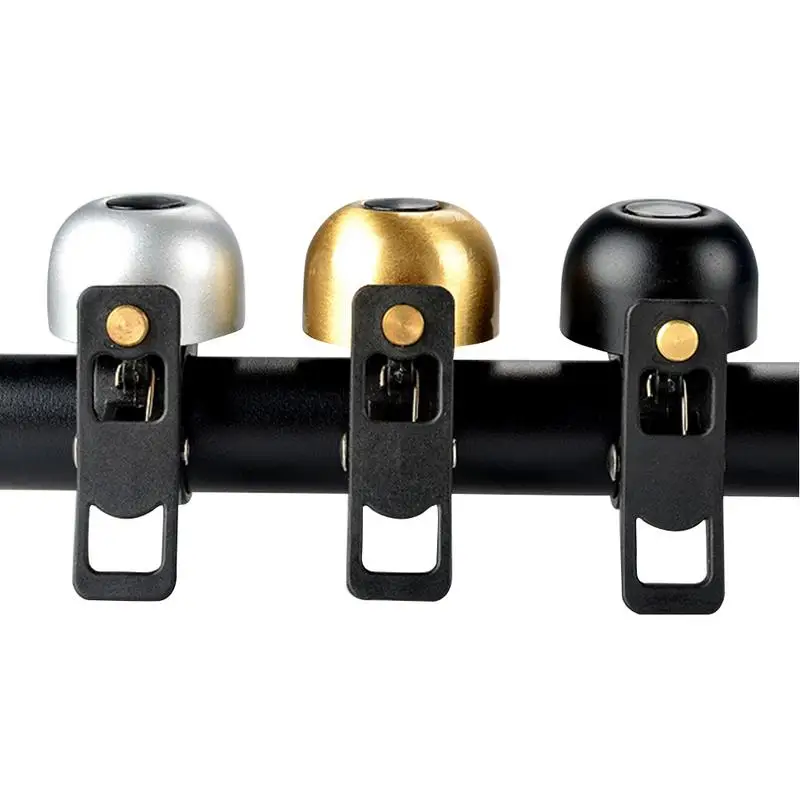 For Safety Cycling Bicycle Handlebar Metal Ring Black Bike Bell Horn Sound Alarm Bicycle Accessory Outdoor Protective Bell Rings
