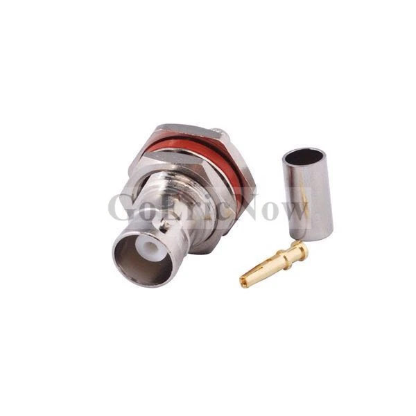 5 pcs RF coaxial connector BNC Female Waterproof Screw Nut for RG58