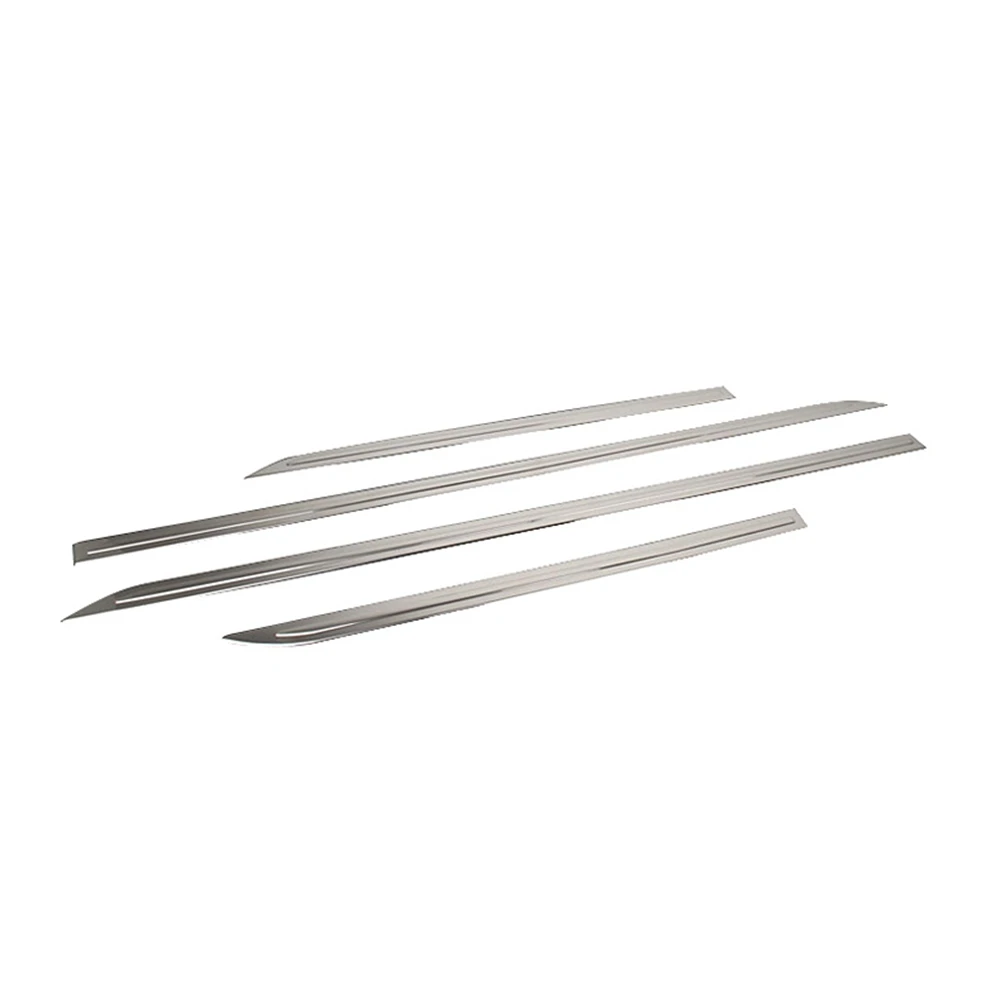 

MONTFORD For Audi Q3 2013-2018 Auto Part Stainless Steel Exterior Door Body Molding Bottom Cover Trims Frames Protector 4Pcs/set