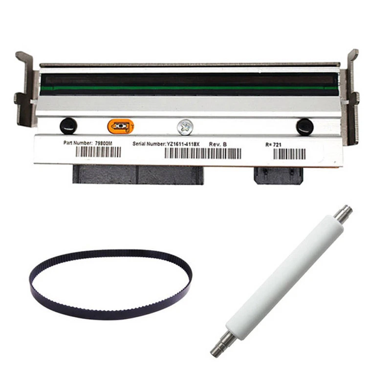 Neue Druckkopf + Roller + Gürtel Für Zebra ZM400 203dpi Neue ...
