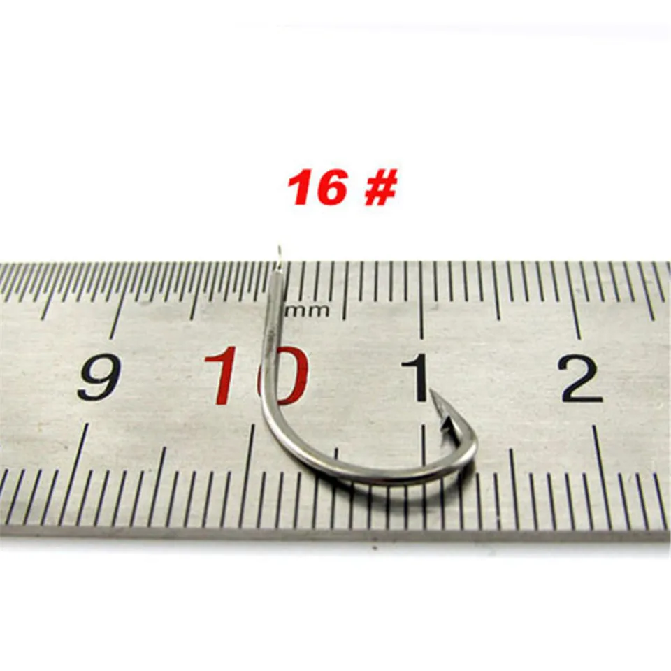 

500pcs 16# fishing hooks High quality ise barbed fish hooks high carbon steel fishhook Free Shipping