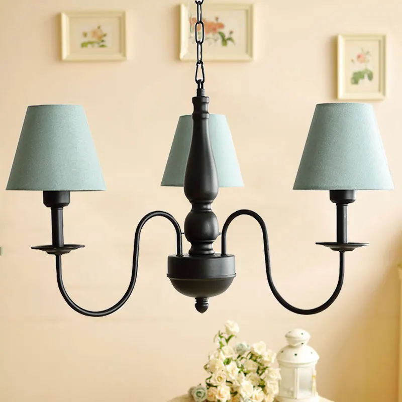 

modern kitchen room Livingroom Bedroom lighting fabric lampshade chandeliers lustres de teto ceiling chandelier e27 AC85-260V