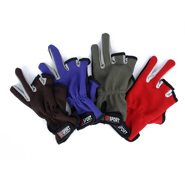 3 Cut Finger Skidproof Anti Slip Gloves Pack Resistant Sports Fishing Rod Tackle Gloves 1 Pair 3 Cut Finger Skidproof Anti Slip Gloves Pack Resistant Sports Fishing Rod Tackle Gloves 1 Pair