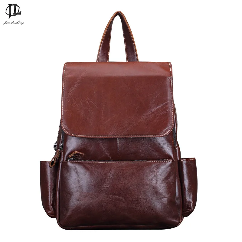 Brand New 100 Oil Wax Genuine Leather font b Women b font Outing Travel fashion font