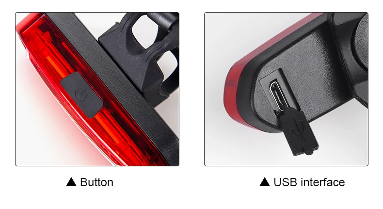 Cheap INBIKE New Bike Light Bicycle Tail Light USB Rechargeable Waterproof Cycling Taillights LED COB Warning Lights NX605 12