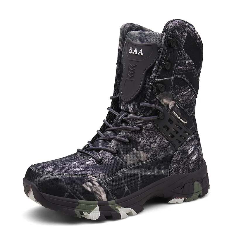 OUDINIAO Новые водонепроницаемые мужские тактические военные ботинки дезерты походные камуфляжные высокие мужские ботинки для пустыни модные рабочие мужские ботинки