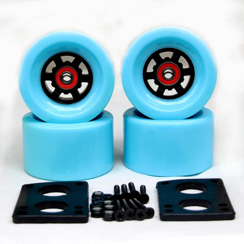 82A Skateboard Wheels 83*52mm largo junta de la ciudad corre 87*52mm ruedas 6mm Riserpad 35 MM pernos ABEC-9 teniendo gran Longboard ruedas - 3