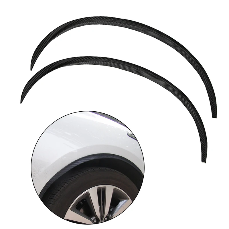 

2017 1 Pair Universal 72cm Car Sticker Rubber Round Arc Strip Fender Wheel Eyebrow