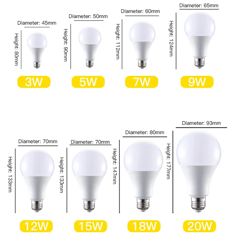 Светодиодный светильник E27, светодиодный светильник, 220 В переменного тока, 230 В, 240 В, 3 Вт, 5 Вт, 7 Вт, 9 Вт, 10 Вт, 15 Вт, 18 Вт, лампада, Светодиодный точечный светильник, настольная лампа, белый светильник, ампула