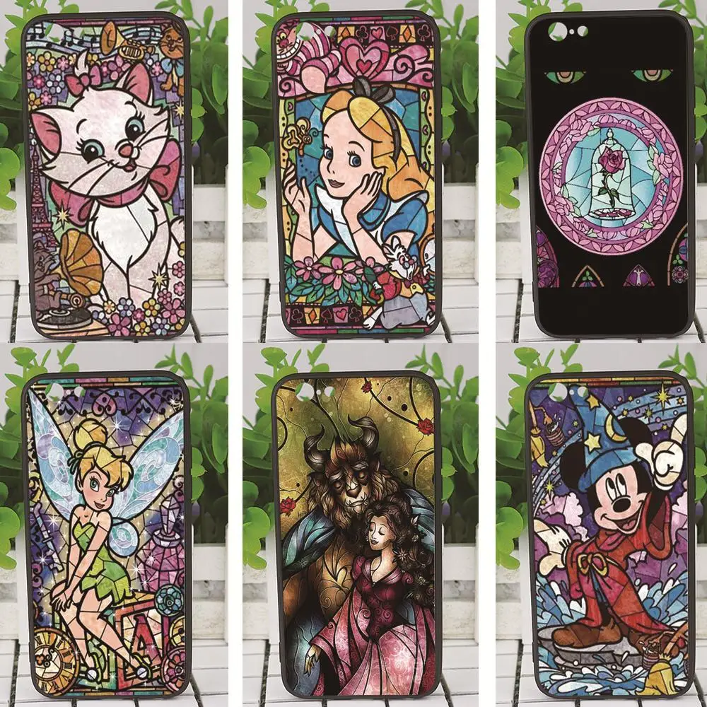 SMMNAS Cartoon Matte 3D Relief Cute Mermaid Case For iphone 6 6s Plus 5s Black silicone case For iphone X 7 8 Plus Case Cover