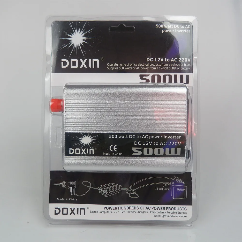 DOXIN 500 Вт USB Инвертор 12V24V к 110V220V автомобильный домашний Инвертор преобразователь мощности