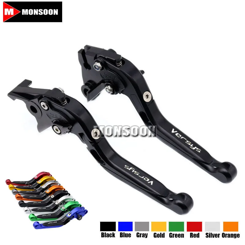 

LOGO Versys For KAWASAKI VERSYS 1000 VERSYS1000 2012 2013 2014 Motorcycle Folding Extendable Brake Clutch Levers 8 Colors