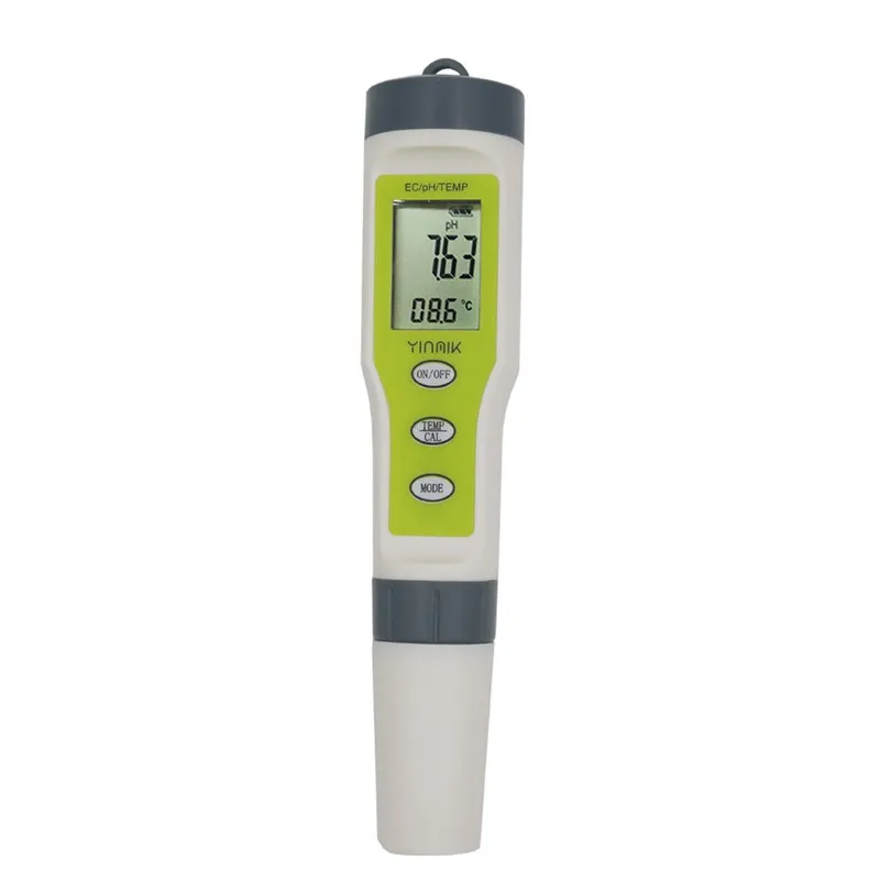 thumbnail image 1 of Medidor de pH digital, bolígrafo grande resistente al agua, comprobador de calidad del agua 4 en 1 con función de calibración automática, kit de comprobador de rango de pH 0-14, 1 of 2