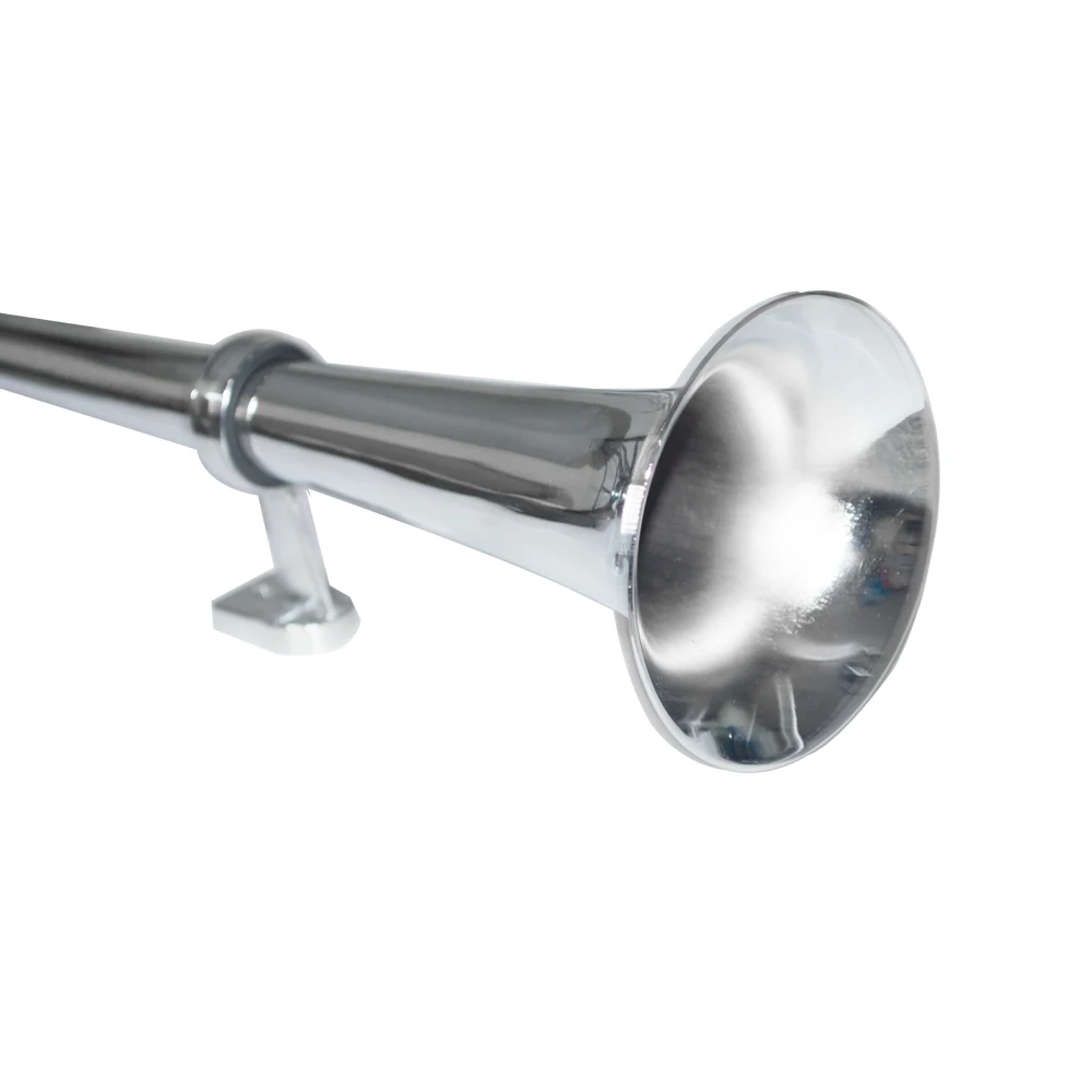 Car Siren Horn Car Air Horn Air Horn 150DB 12V Super Loud Single Trumpet Compressor Complete Set Air Horn For Trucks Cars Automobiles Lorry Boat Train