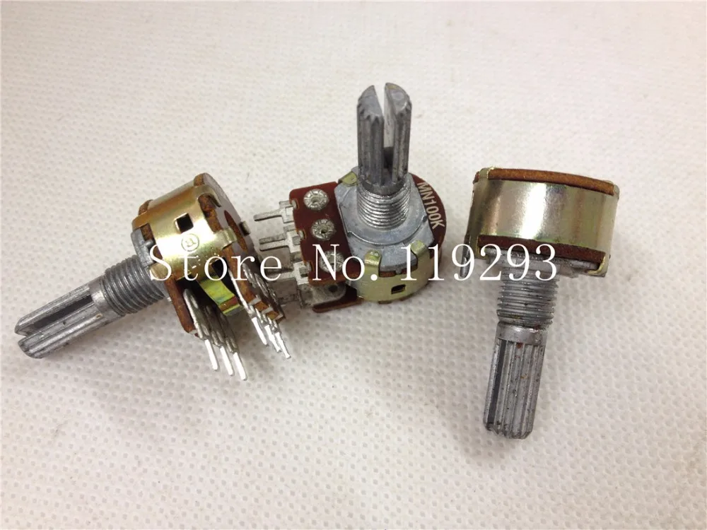 [BEALL] ALPHA 16 type potentiometer MN100K shaft length 20MM 10pcs/lotin Potentiometers from