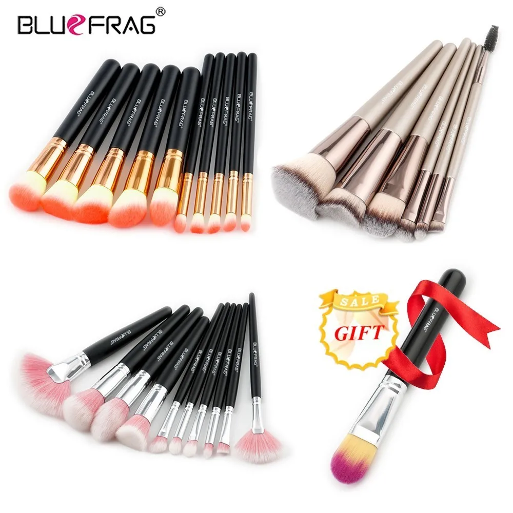 BLUEFRAG Buy 3 get 1 gift Makeup Brushes set Powder Foundation
