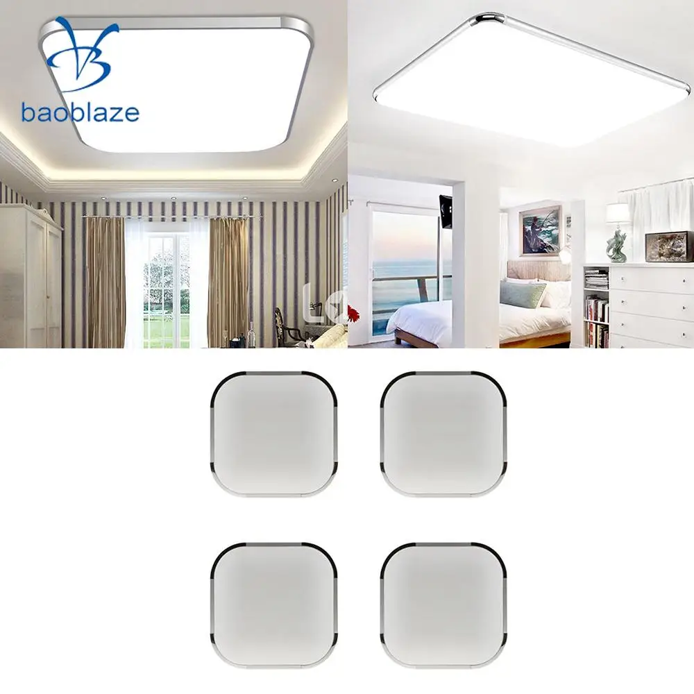 

Baoblaze 4pcs Modern Flush Mount Ceiling Light Lamp LED Panel White Light