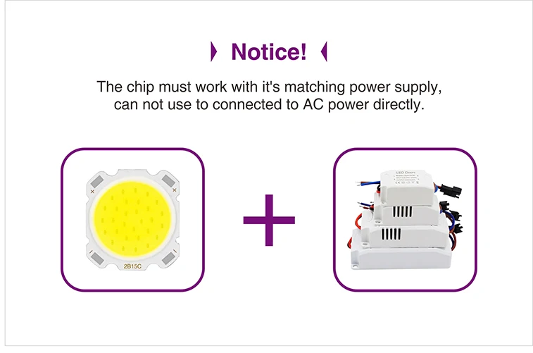 Светодиодный COB Чип DC 9-50 в на входе 3 Вт 5 Вт 7 Вт 9 Вт 10 Вт 12 Вт 15 Вт для Светодиодный точечный светильник, светильник, лампа DIY, теплый белый, холодный белый, нужен драйвер