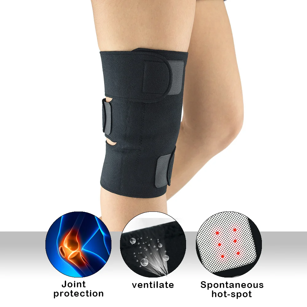 Massager Tourmaline Self Heating Knee Leggings Brace Support Therapy Knee Pads