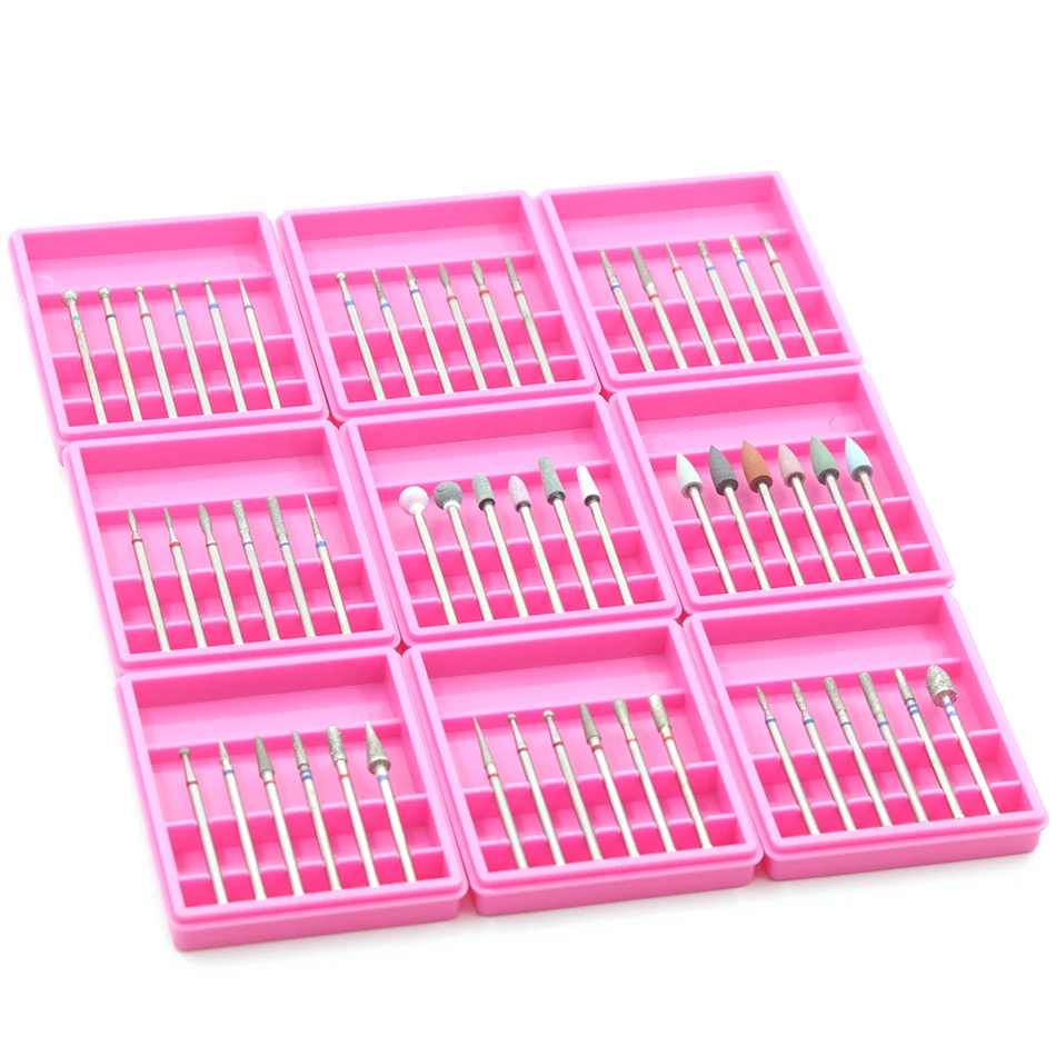 

6PCS Diamond Cutter for Manicure Set Ceramic Nail Drill Bit Set Milling Cutters for Nail Cutters for Pedicure Nail File Art Tool