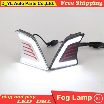 

Car styling For Toyota HILUX 2012-14 LED DRL For HILUX High brightness guide LED DRL led fog lamps daytime running lights Black
