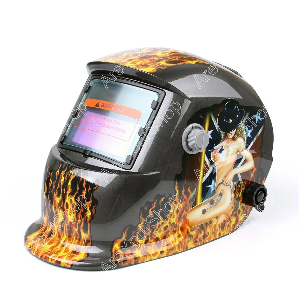 

Sale PRO Solar Auto Darkening Welding Helmet ADWH Lens Mask Arc Mig Tig Grinding Function Welder Mask Cap CE Marked