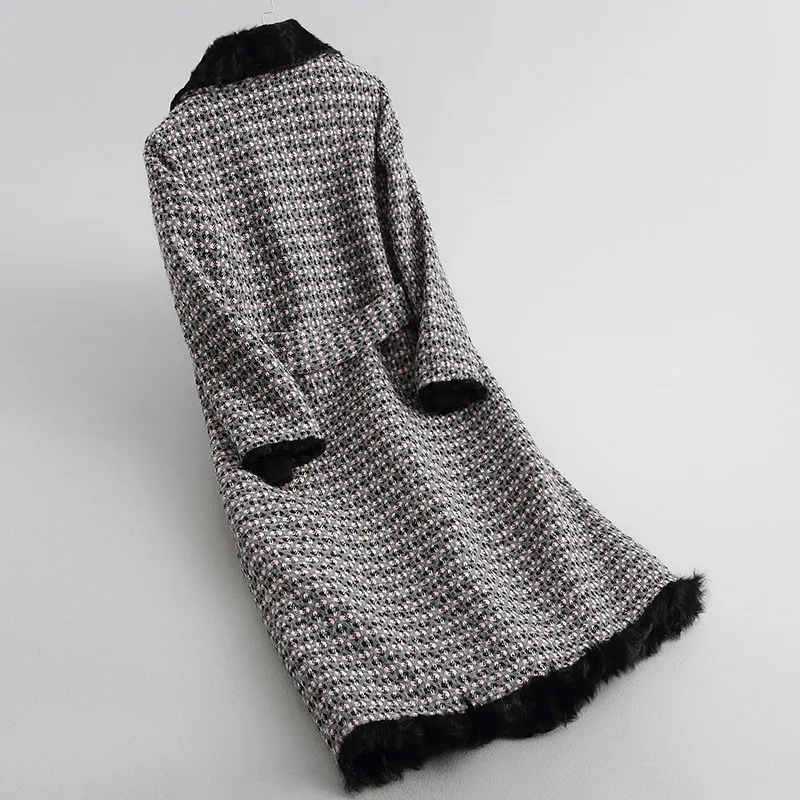 Natural Lamb Fur Liner Coat Women Clothes 2018 Autumn Winter New Real Fur Coats Vintage Long Overcoat Casaco Feminino ZL428 Natural Lamb Fur Liner Coat Women Clothes 2018 Autumn Winter New Real Fur Coats Vintage Long Overcoat Casaco Feminino ZL428