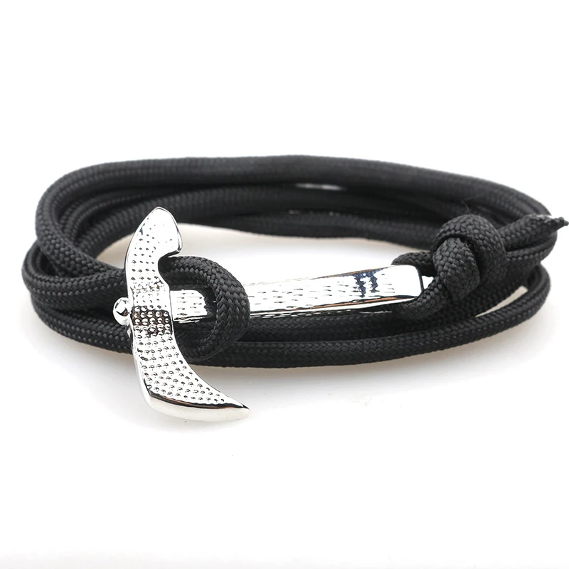 NIUYITID Classic Ax Bracelet For Man Jewelry Accessories Handmade Paracord Umbrella Rope Women Jewelry Gift Pulseira  (1)