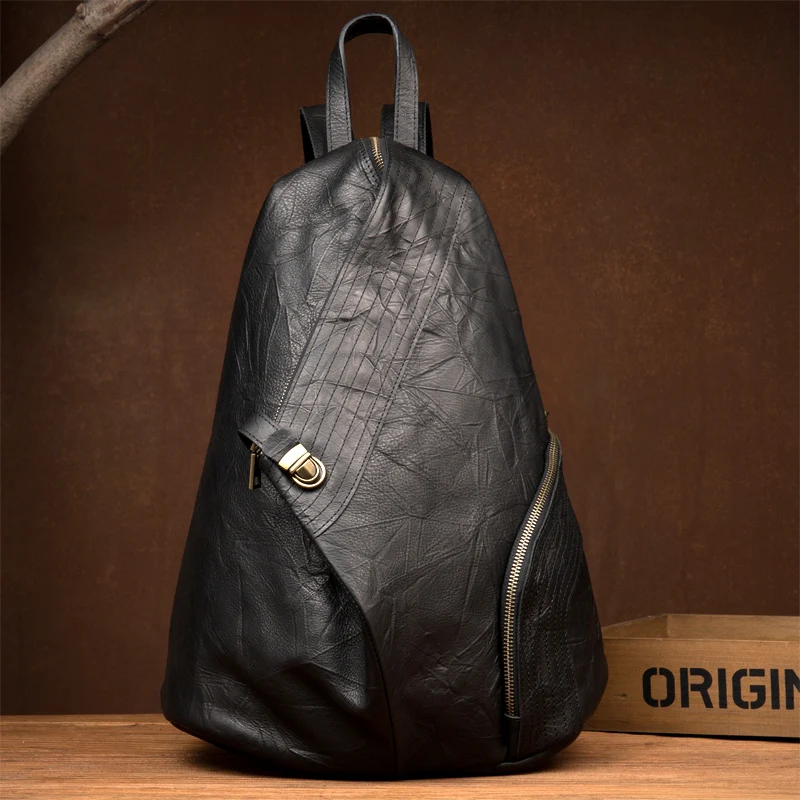 

Man And Women Backpacks for Teen Girls Shoulder Bag Female Zipper Casual bag Genuine Leather Backpack Burglarproof Style mochila