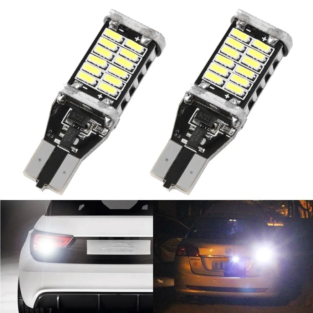 Комплект из 2 предметов высокого Мощность 9 W T15 W16W 30 4014 SMD светодиоды светодиодный светильник стайлинга автомобилей Canbus Включите Singal тормоз лампа стоп-сигнала светодиодные лампы 12 V 24 V