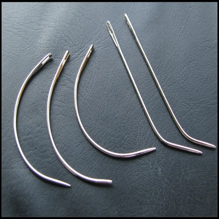 

50pcs J type Needle of Weaving Stainless Quality J Hair Needles For Sewing Hair Weft