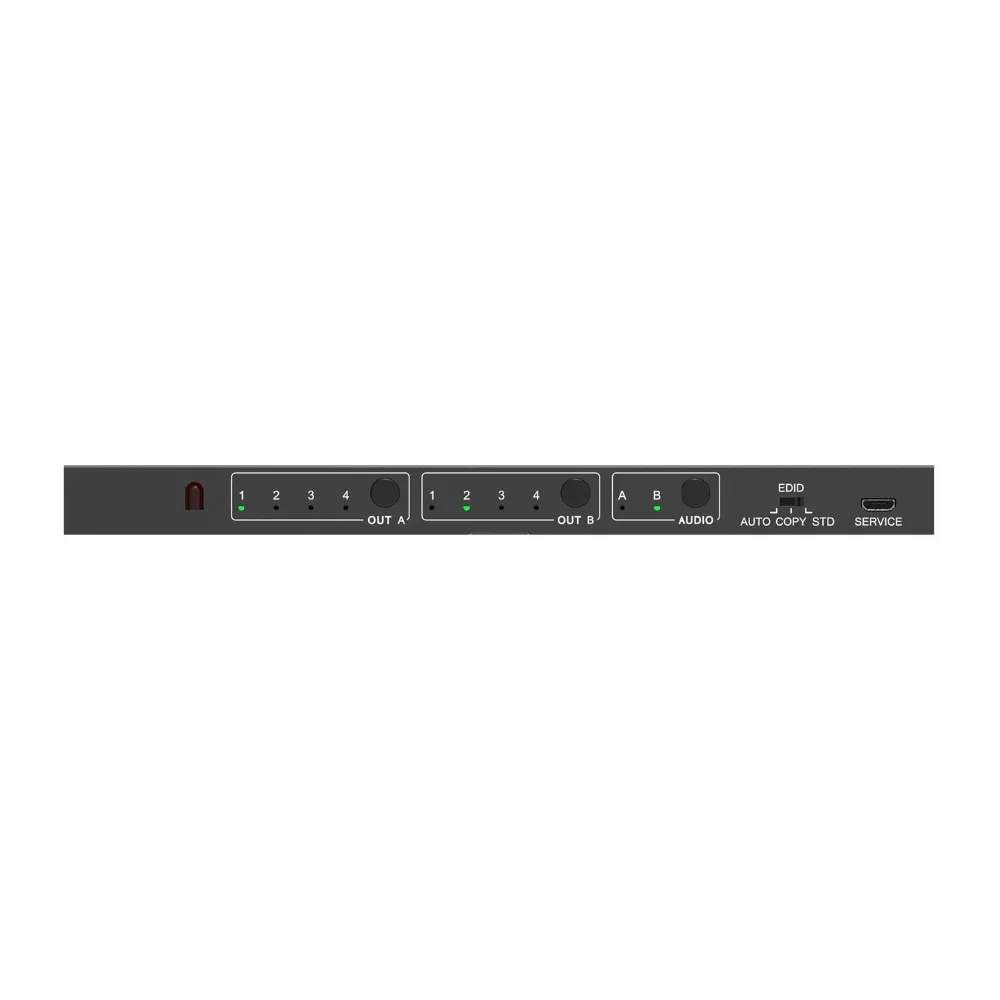 AM-A42A видео коммутатор 4 в 2 выход HDMI матрица с аудио разделения L/R сплиттер KVM черный