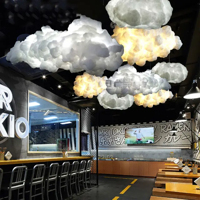 Modern Led Cotton Cloud Pendant Lights Fixture Ceiling Hanging Lamps Modern Led Cotton Cloud Pendant Lights Fixture Ceiling Hanging Lamps Shades For Girls Children S Rooms Living